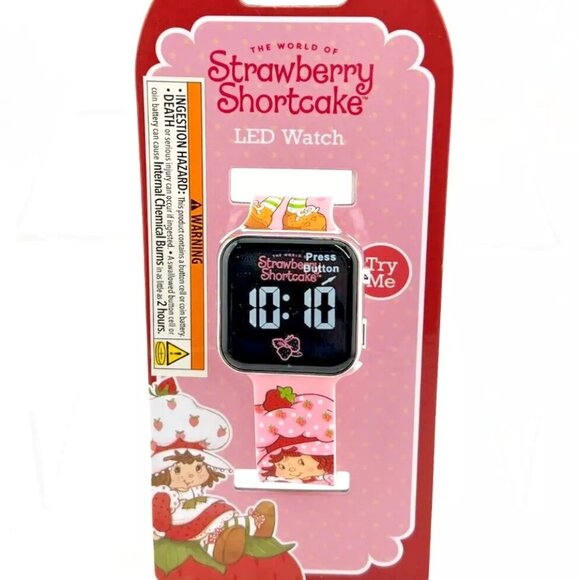 Other - NWT Strawberry Shortcake LED Watch